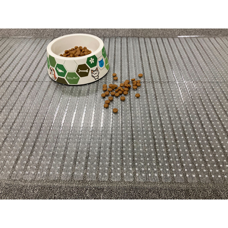 Ottomanson Floor Protector Waterproof NonSlip Clear Design Indoor